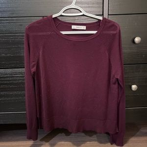 Burgundy Knitted Sweater from Zara